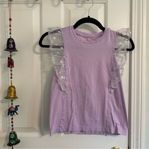 Crewcuts Girl’s Lavender Top with Tulle Detail 10